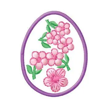 Easter Egg Embroidery Design Original