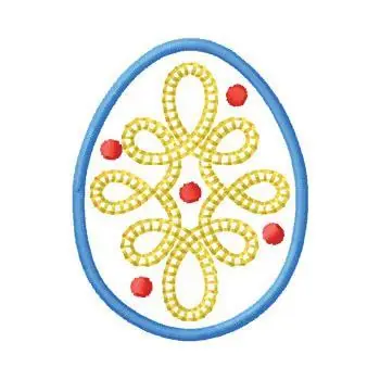 Weekend Sale Easter Egg Embroidery Design