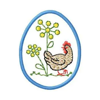 Bargain Easter Egg Embroidery Design