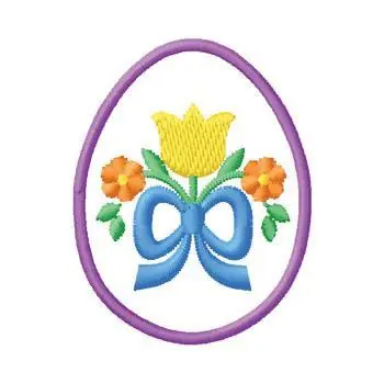 Easter Egg Embroidery Design Same Day Shipping