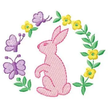 Get Yours Bunny Embroidery Design