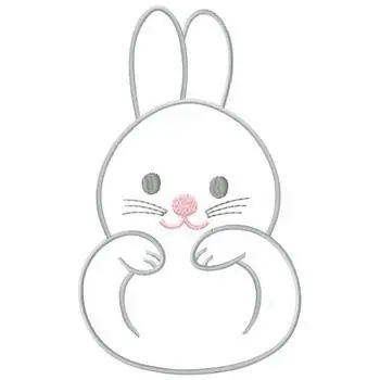 Rabbit Embroidery Design Next Day Delivery