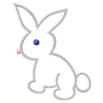 Price Cut Bunny Embroidery Design