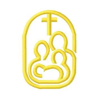 Family With Cross Embroidery Design One Day Deal
