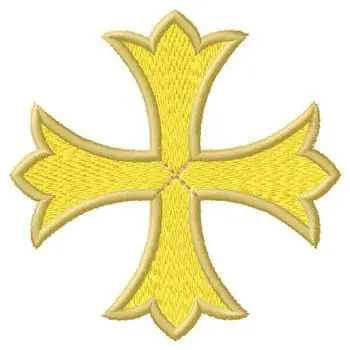 Ornamental Cross Embroidery Design Affordable