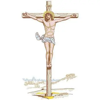 Trending Jesus On Cross Embroidery Design