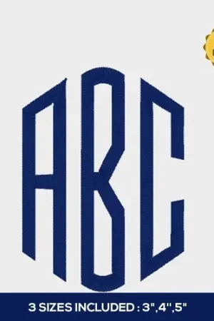 Authentic Diamond monogram Embrilliance by Artsy Knots on EmbroideryDesigns.com