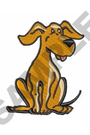 Authentic CARTOON DOG Embroidery Design
