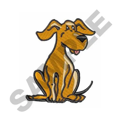 Authentic CARTOON DOG Embroidery Design