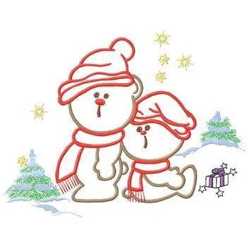 Professional Grade Christmas Bears Embroidery Design