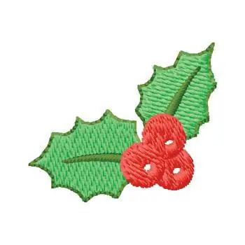 Holly Embroidery Design Popular