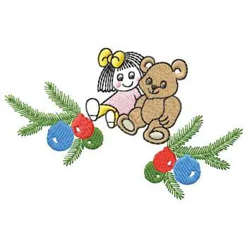 Doll And Bear Embroidery Design Express Delivery