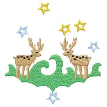 Same Day Shipping Reindeer Embroidery Design