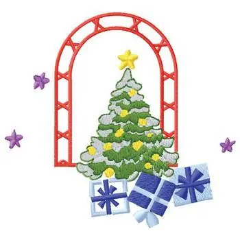 Tree With Gifts Embroidery Design Fresh Stock
