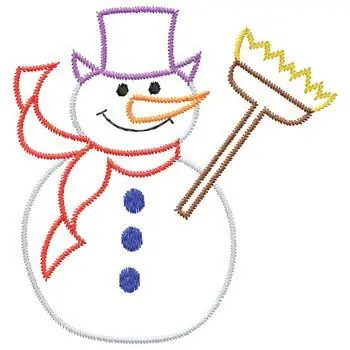 Snowman Embroidery Design Cheap
