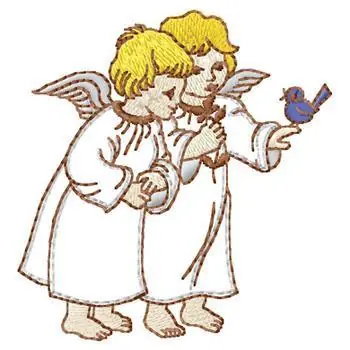 Angels Embroidery Design Exclusive