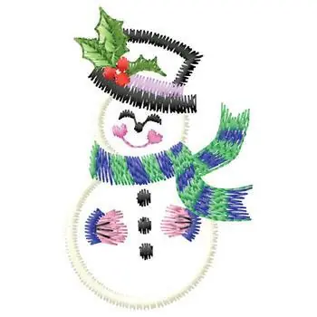 Snowman Embroidery Design Direct From Factory