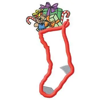Limited Time Christmas Stocking Embroidery Design
