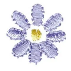 Authentic PURPLE FLOWER Embroidery Design