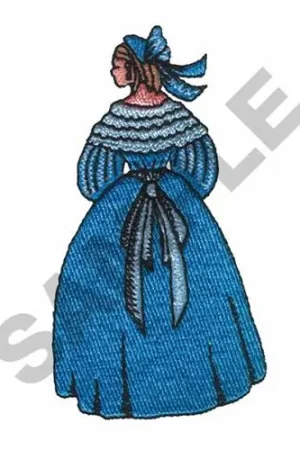 Affordable VICTORIAN WOMAN Embroidery Design