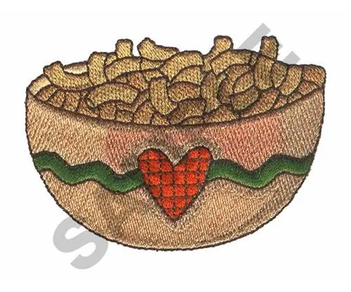Next Day Delivery BOWL OF NOODLES Embroidery Design