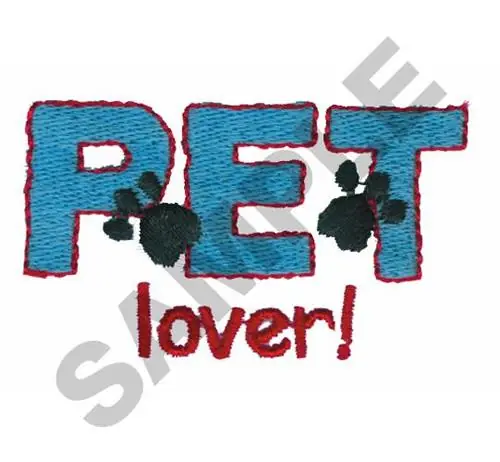 PET LOVER! Embroidery Design In Demand