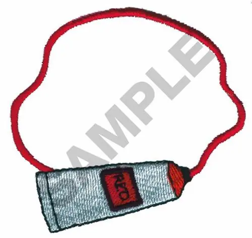 Factory Price TUBE OF RED PAINT Embroidery Design