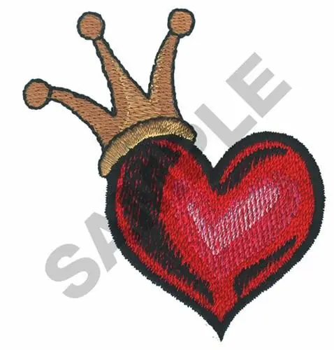 Budget CROWNED HEART Embroidery Design