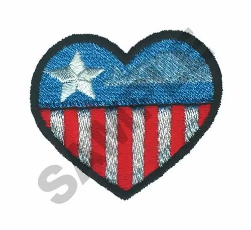 Bargain AMERICAN HEART Embroidery Design