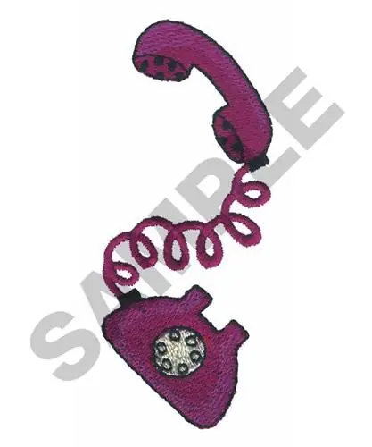 Professional Grade TELEPHONE Embroidery Design