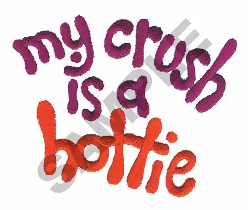 Limited Time MY CRUSH IS A HOTTIE Embroidery Design