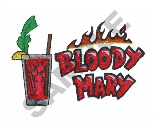 BLOODY MARY Embroidery Design Hot Deal
