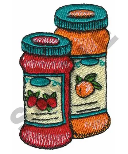 STRAWBERRY & PEACH PRESERVES Embroidery Design Limited Offer