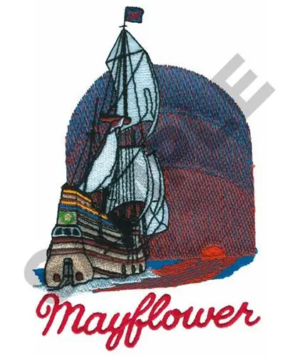 Next Day Delivery MAYFLOWER Embroidery Design