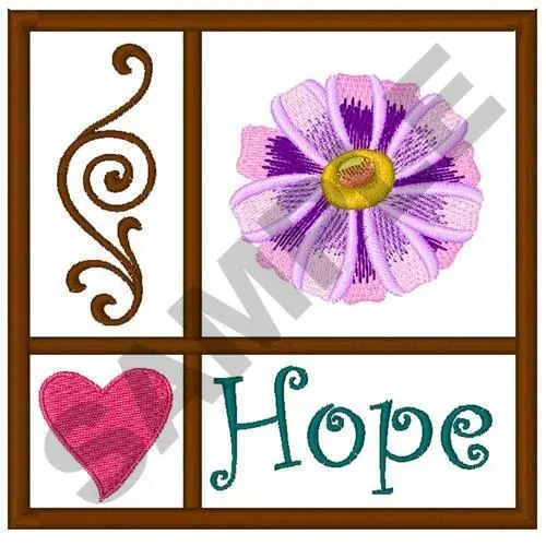 Save Now APPLIQUE HOPE Embroidery Design