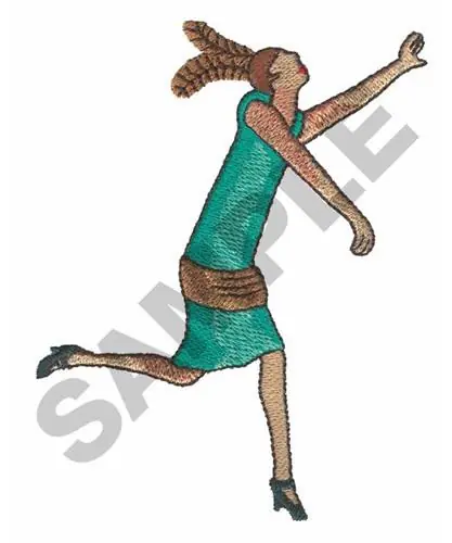 Mega Sale DANCING FLAPPER Embroidery Design