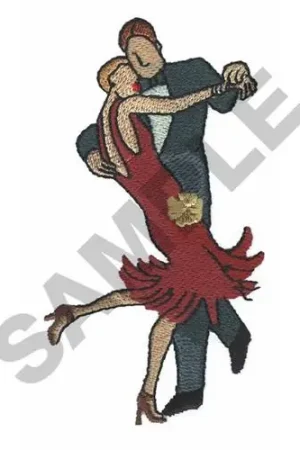 1920S DANCING COUPLE Embroidery Design Free Returns
