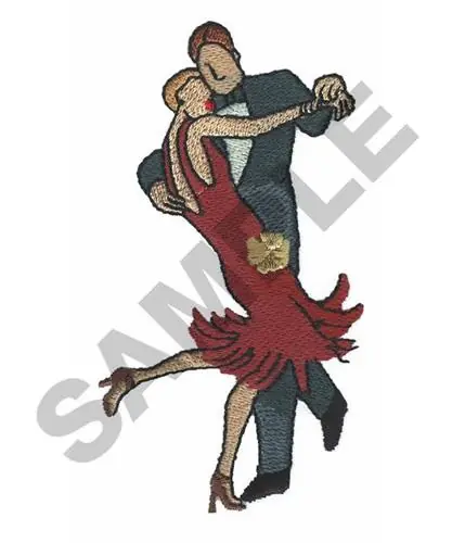 1920S DANCING COUPLE Embroidery Design Free Returns