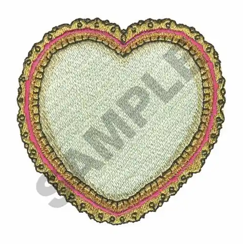 LACE HEART Embroidery Design Secure Checkout