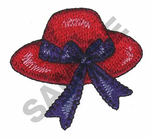 Price Drop WOMANS HAT Embroidery Design