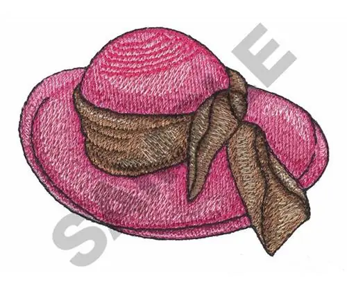 WOMANS HAT Embroidery Design New Arrival