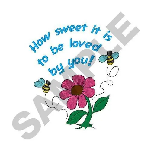 HOW SWEET IT IS Embroidery Design Order Now