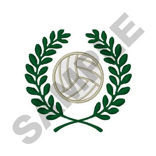 VOLLEYBALL CREST Embroidery Design High Quality