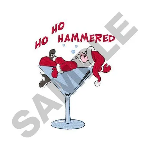Low Price HO HO HAMMERED Embroidery Design