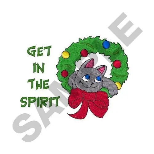 Final Sale GET IN THE SPIRIT Embroidery Design