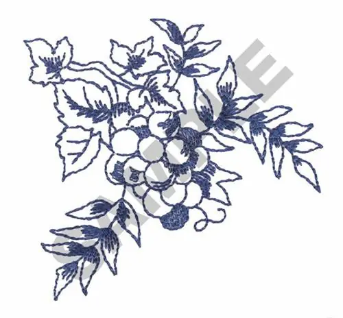 GRAPES Embroidery Design Last Chance