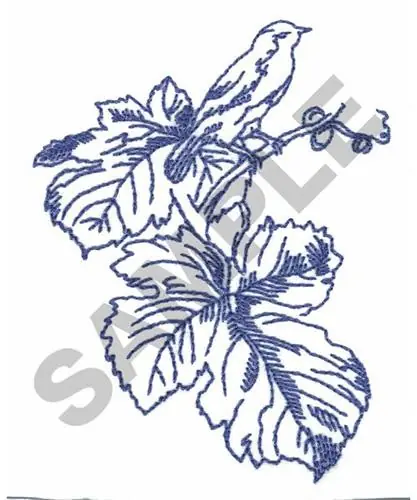 VINYARD BIRD Embroidery Design Secure Checkout
