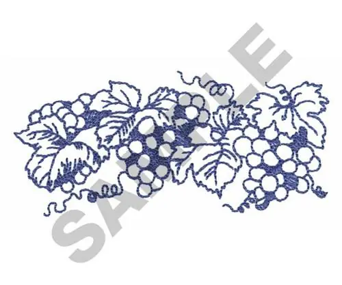 GRAPES Embroidery Design Affordable