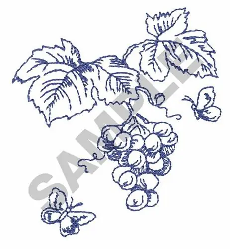 VINYARD BUTTERFLIES Embroidery Design Luxury