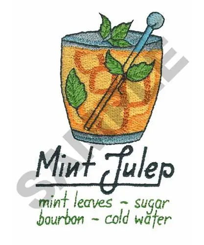 While Supplies Last MINT JULEP Embroidery Design